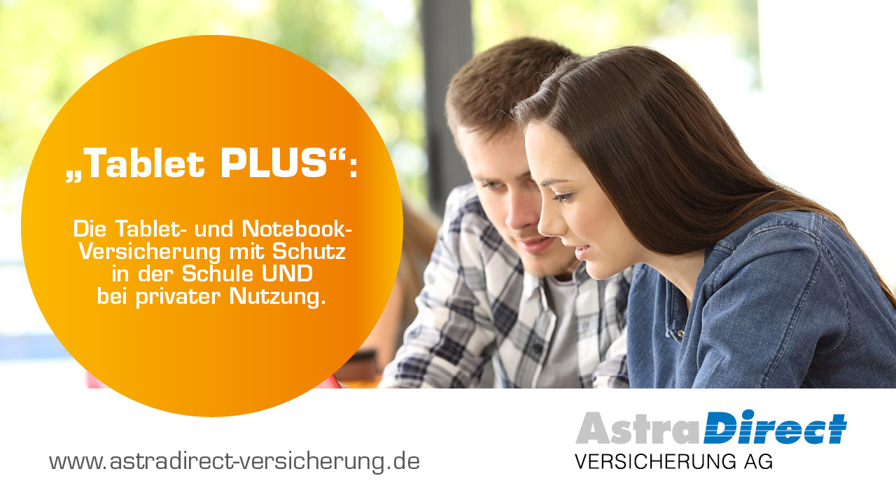 Die „Tablet Plus“ Versicherung - AstraDirect Versicherung AG